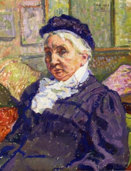 Portrait Of Madame Monnon by Theo Van Rysselberghe
