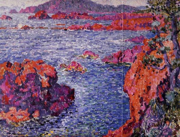 Rocks At Antheor by Theo Van Rysselberghe