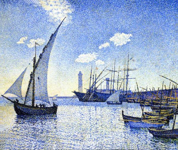 Sète Harbour, The Tartans by Theo Van Rysselberghe
