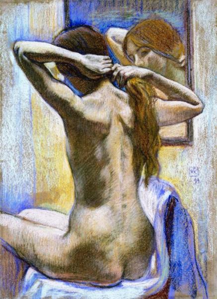 Study Of Nude by Theo Van Rysselberghe