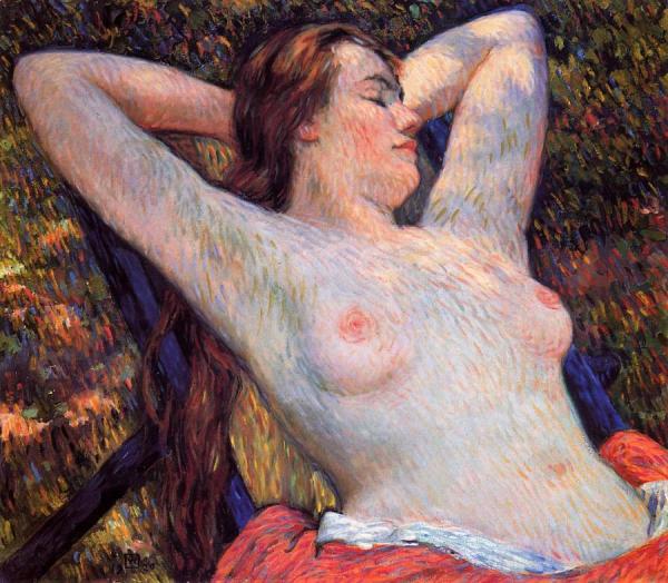 The Model's Siesta by Theo Van Rysselberghe