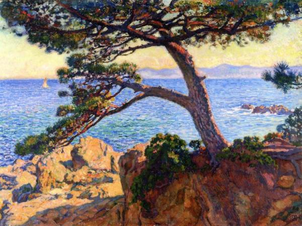 The Pine At La Fossette by Theo Van Rysselberghe