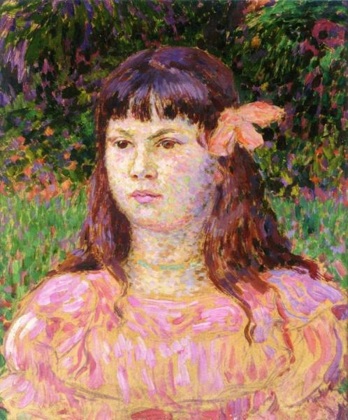 The Pink Ribbon by Theo Van Rysselberghe
