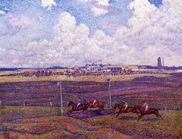 The Race Track At Boulogne-sur-mer by Theo Van Rysselberghe