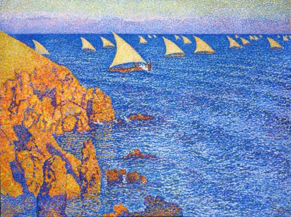 The Regata by Theo Van Rysselberghe Oil Painting Reproductions