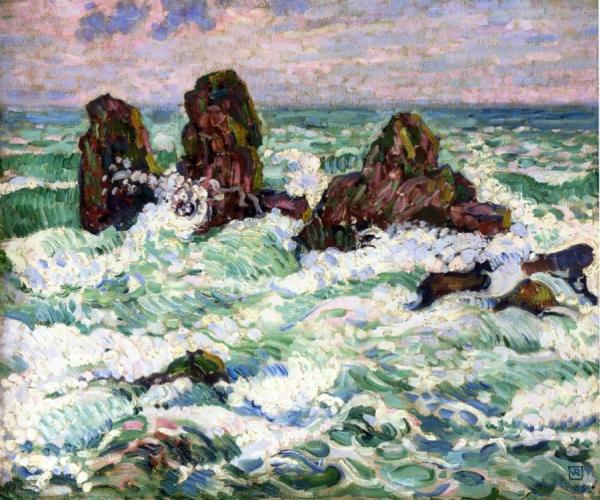 The Rocks by Theo Van Rysselberghe