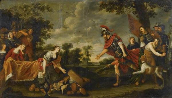 David And Abigail by Theodoor Rombouts