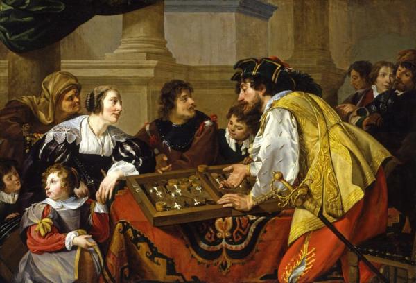 The Backgammon Players,1634 by Theodoor Rombouts