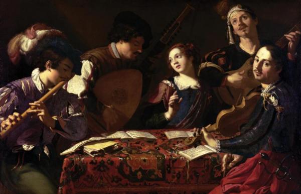 The Concert, Circa 1620 by Theodoor Rombouts