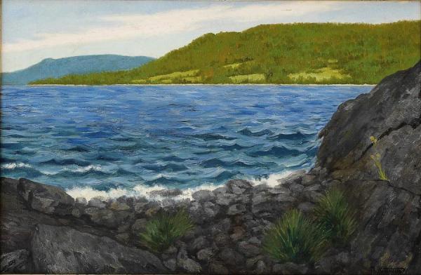 Coastal Landscape by Theodor Kittelsen