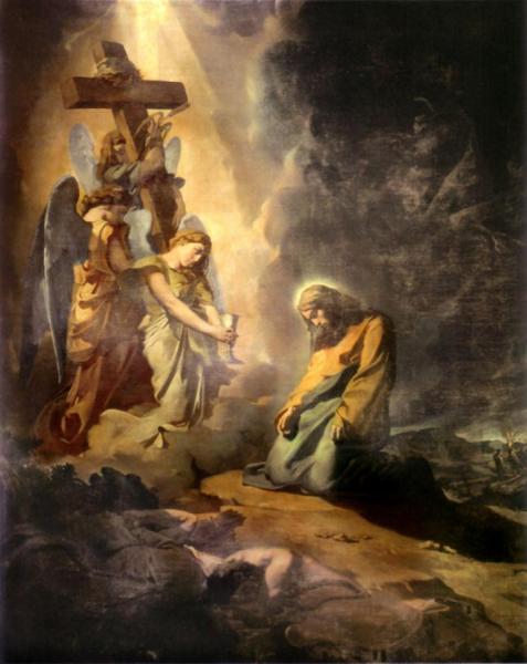 Christ On The Mount Of Olives by Theodore Chasseriau
