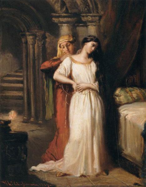 Desdemona Retiring To Her Bed by Theodore Chasseriau