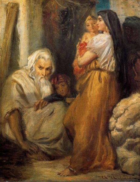 Intérieur Juif à Constantine by Theodore Chasseriau