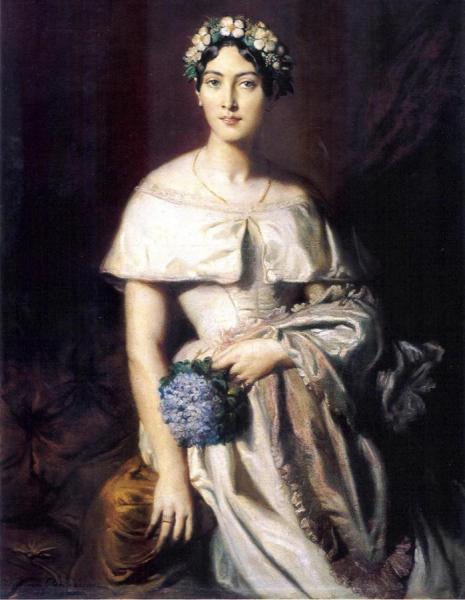 Mademoiselle Marie-therese De Cabarrus by Theodore Chasseriau