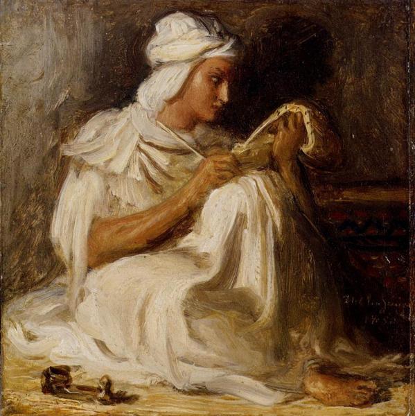 Taleb Seated by Theodore Chasseriau