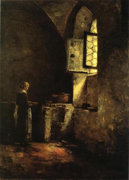 Theodore Clement Steele A Corner In The Old Kitchen Of The Mittenheim Cloister