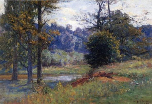 Along The Creek by Theodore Clement Steele