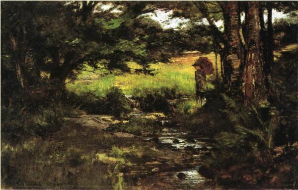 Brook In Woods by Theodore Clement Steele