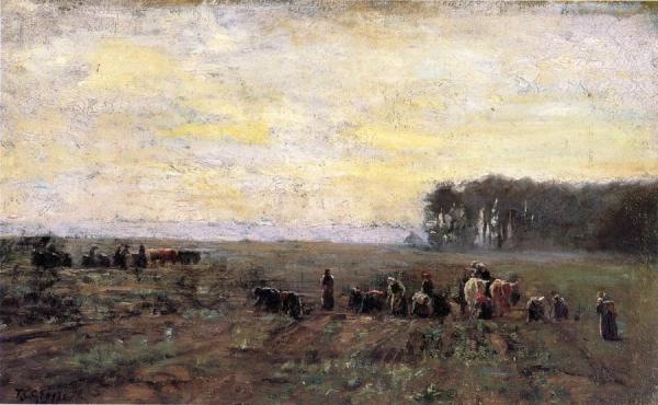 Haying Scene by Theodore Clement Steele