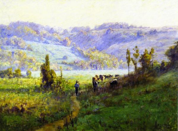 In The Whitewater Valley Near Metamora by Theodore Clement Steele