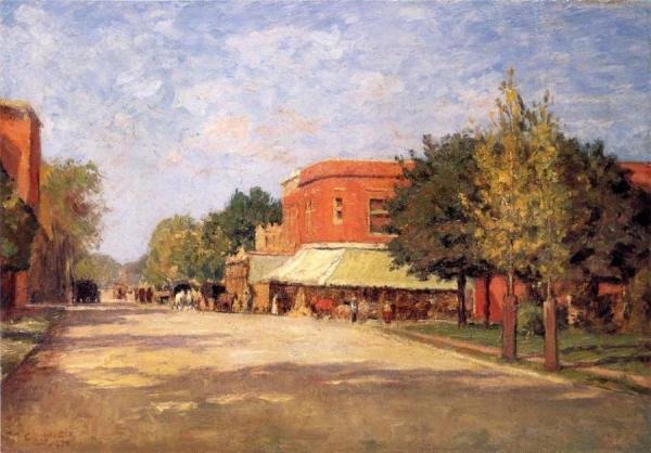 Street Scene by Theodore Clement Steele