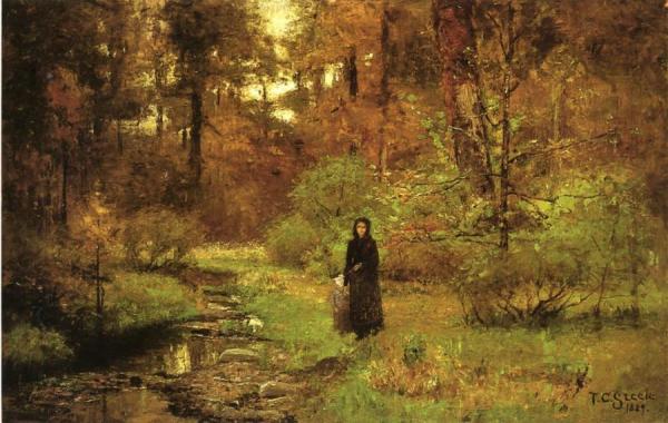 The Brook In The Woods by Theodore Clement Steele
