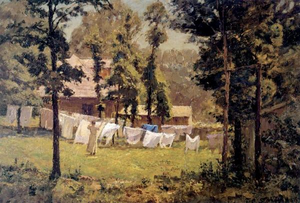 Week's Washing by Theodore Clement Steele