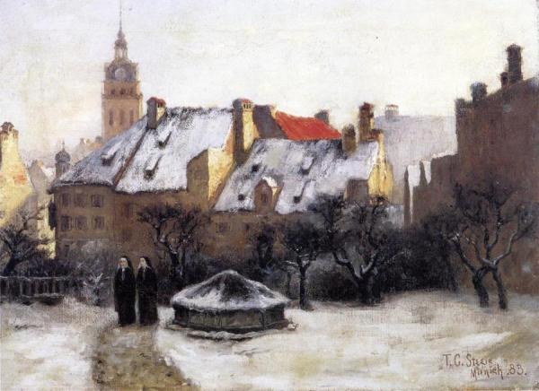 Winter Afternoon - Old Munich by Theodore Clement Steele