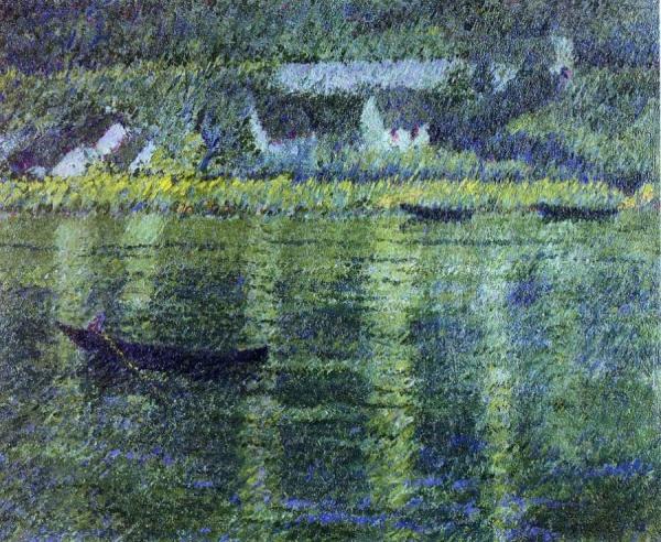 Boats In A River by Theodore Earl Butler