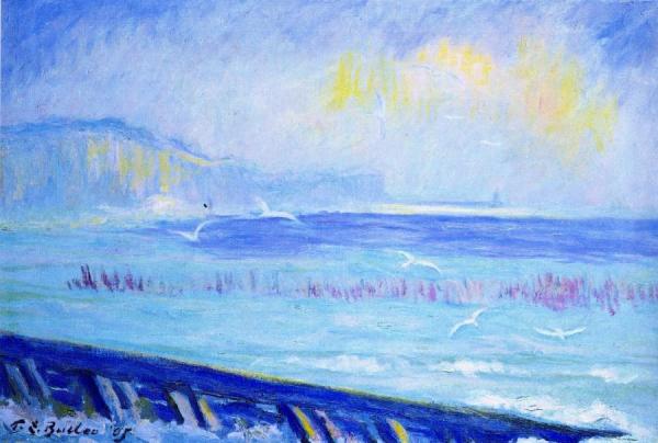 Fish Weirs At Veules-les-roses by Theodore Earl Butler