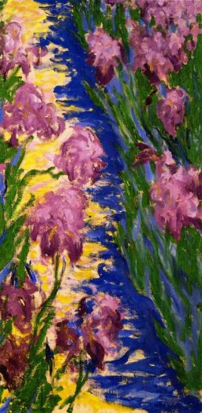 Garden Path With Iris by Theodore Earl Butler