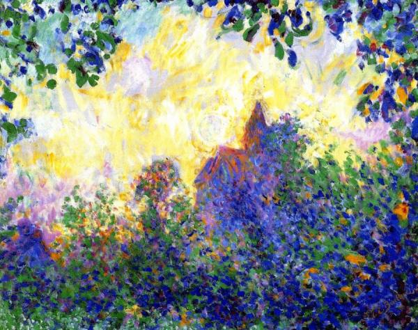 Theodore Earl Butler Giverny Church, Sunset