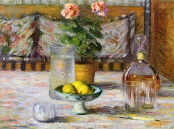 Still Life With Three Lemons by Theodore Earl Butler