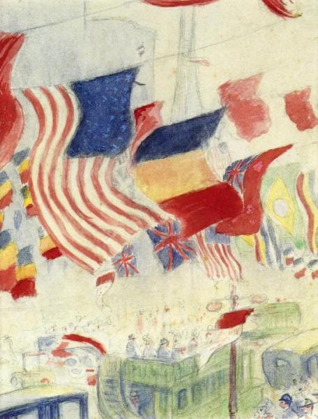Study For Flags by Theodore Earl Butler