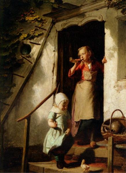 Feeding The Chicks by Theodore Gerard
