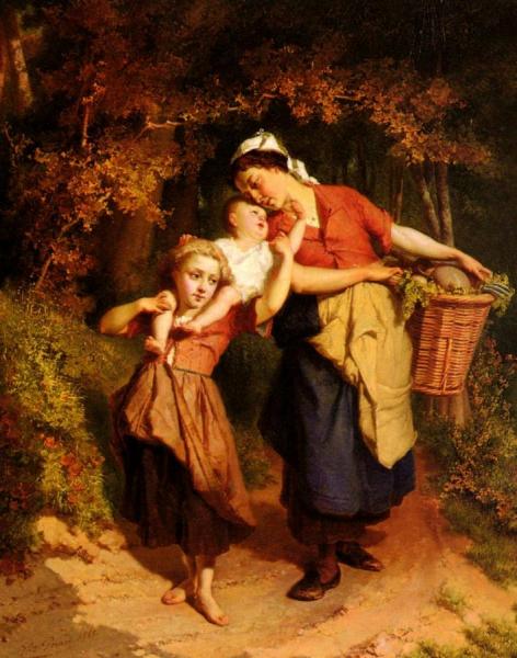 Returning From The Market by Theodore Gerard