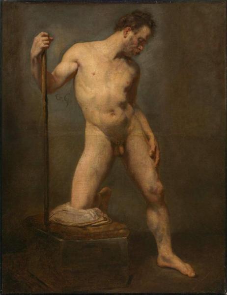Theodore Gericault Study Of A Male Nude