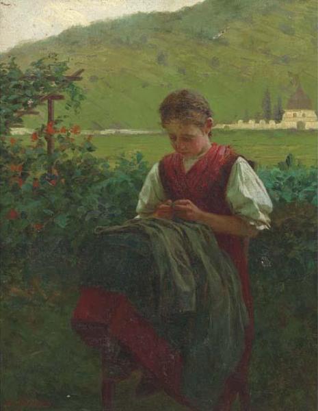 Mending The Coat by Theodore Kleehaas