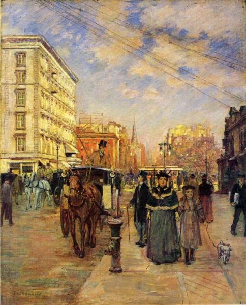 Fifth Avenue At Madison Square by Theodore Robinson