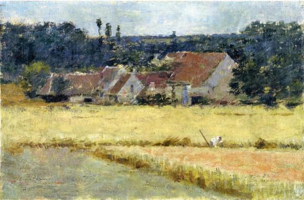 French Farmhouse by Theodore Robinson