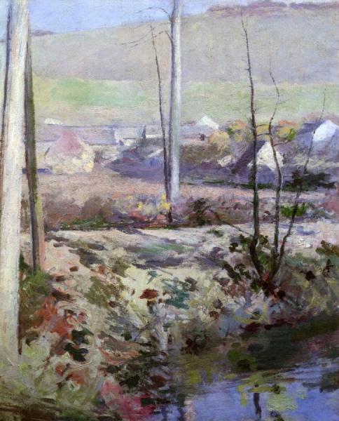 Giverny From The River Epte by Theodore Robinson