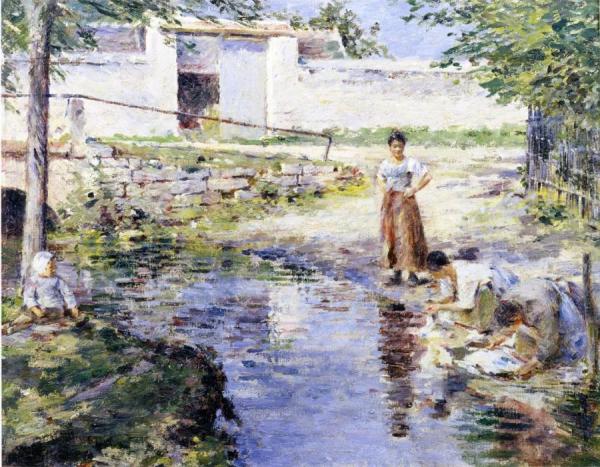 Gossips by Theodore Robinson