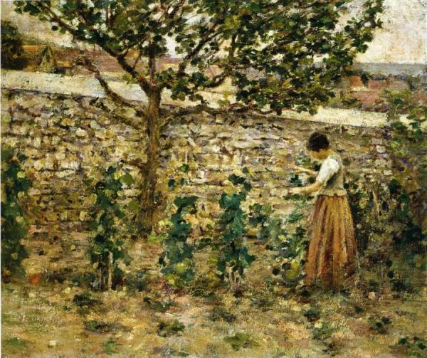 In The Garden by Theodore Robinson