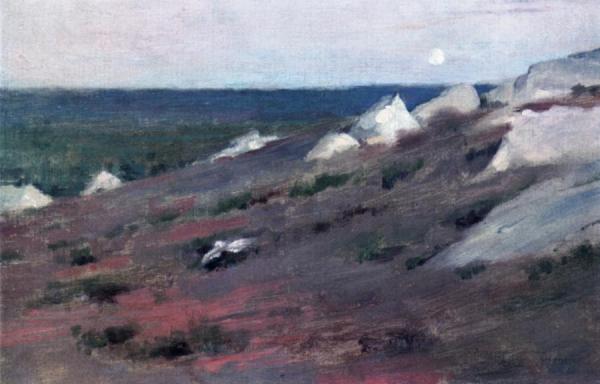 Moon Rise: Rochers Brutées by Theodore Robinson