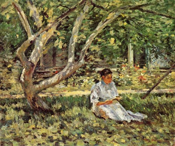 Nettie Reading by Theodore Robinson