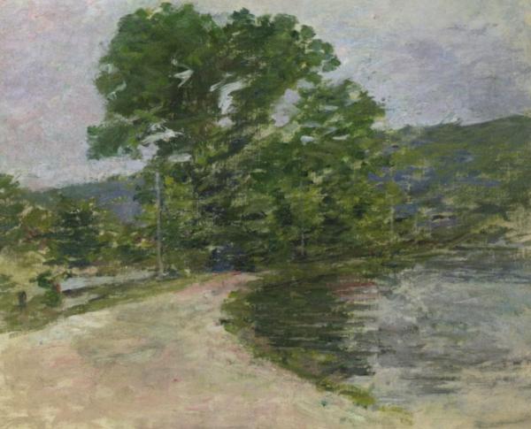 Theodore Robinson On The Canal