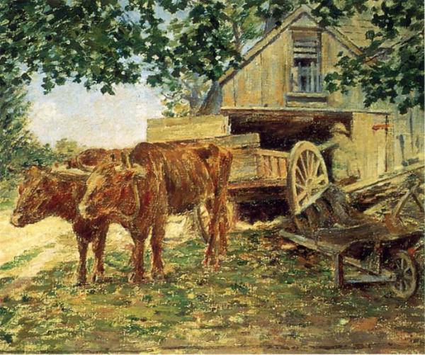 Oxen by Theodore Robinson
