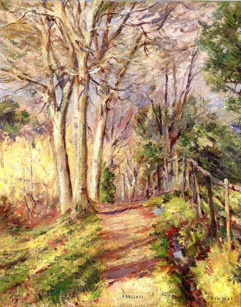 Path In Frascati by Theodore Robinson