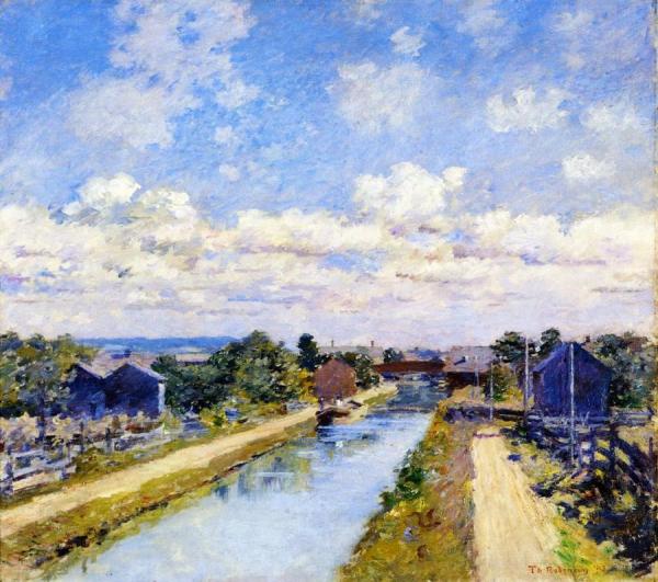 Port Ben, Delaware And Hudson Canal by Theodore Robinson