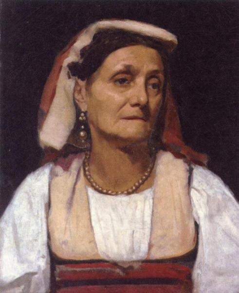 Study Of An Italian Peasant Woman by Theodore Robinson
